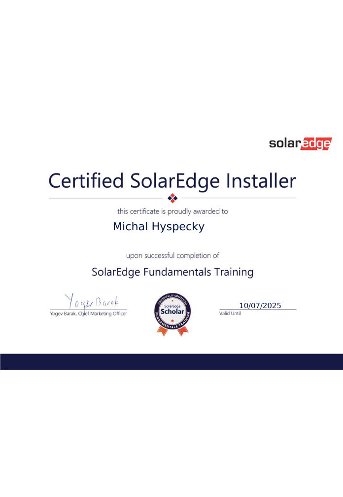 školení SolarEdge